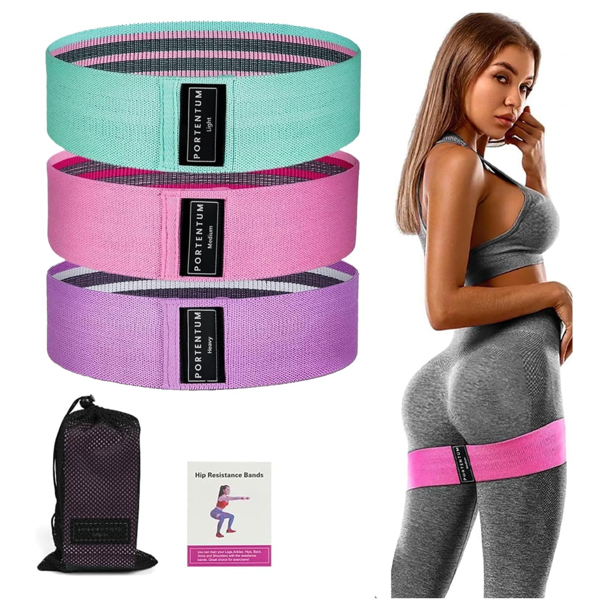 Bandas Resistencia Tela set X 3